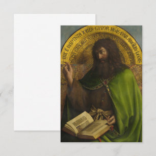 John the Baptist, The Gent Altarpiece von van Eyck Dankeskarte