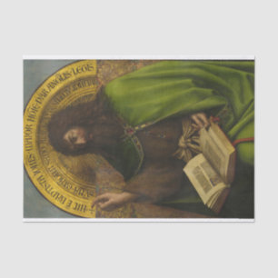 John the Baptist, The Gent Altarpiece von van Eyck Seidenpapier