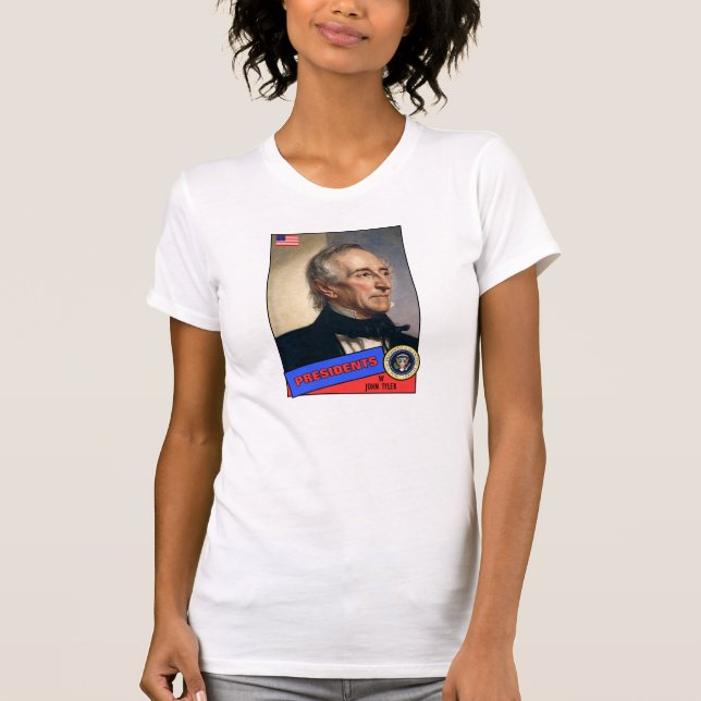 John Tyler Baseball Card T-Shirt (Vorderseite)