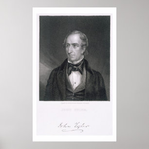 John Tyler, graviert von John B. Forrest (1814-70) Poster