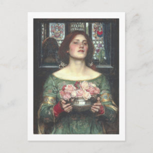 John W Waterhouse - Gather Ye Rosenknospe (1908) Postkarte