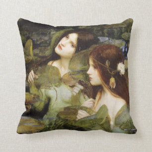 John W. Waterhouse Hylas und Nymphen im Detail Kissen