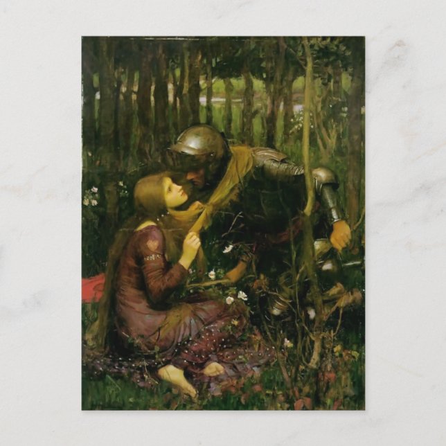 John Waterhouse - Die schöne Dame ohne Mitleid Postkarte (Vorderseite)