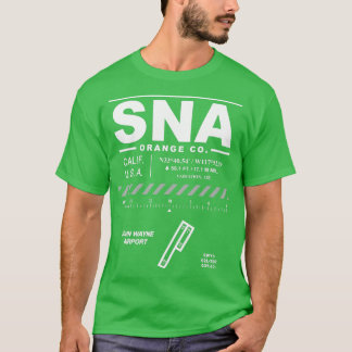 John Wayne Orange Landkreis Airport California SNA T-Shirt