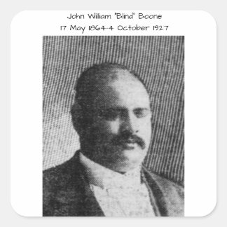 John William "Blind" Boone Quadratischer Aufkleber