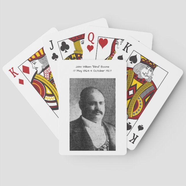 John William "Blind" Boone Spielkarten (Rückseite)