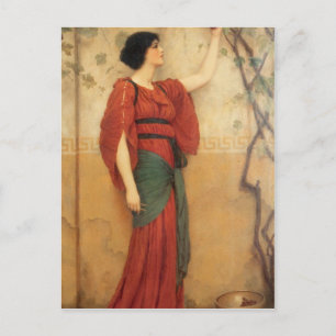 John William Godward - Herbst Postkarte