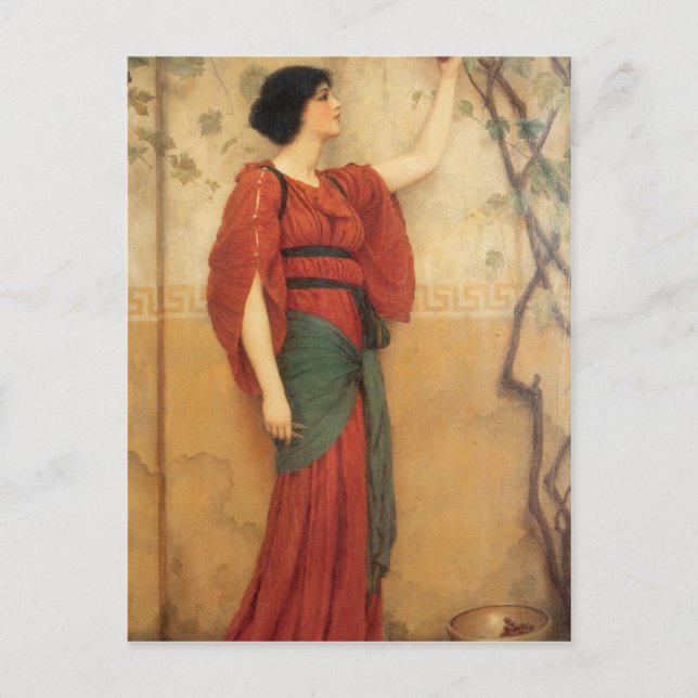 John William Godward - Herbst Postkarte (Vorderseite)