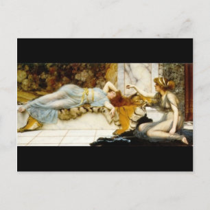 John William Godward- Mischief and Repose Postkarte