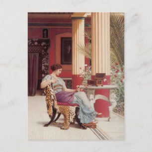 John William Godward - The Jewel Casket Postkarte
