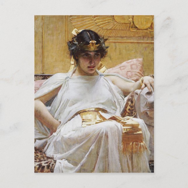 John William Waterhouse - Cleopatra Postkarte (Vorderseite)