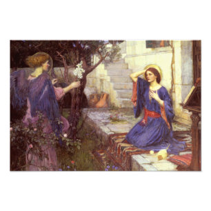 John William Waterhouse - Die Ankündigung Fotodruck