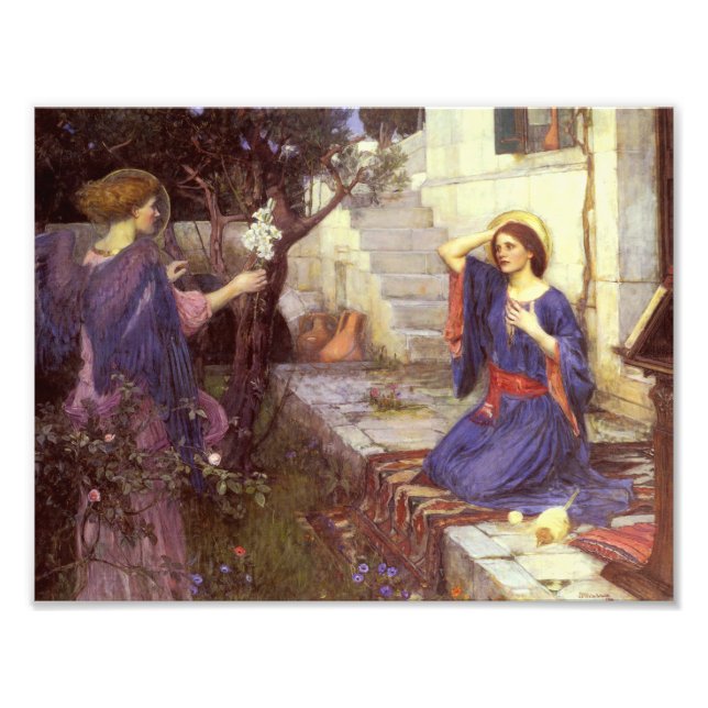 John William Waterhouse - Die Ankündigung Fotodruck (Vorne)