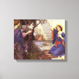 John William Waterhouse - Die Ankündigung Leinwanddruck