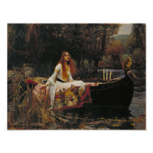 John William Waterhouse - Die Dame von Shalott Fotodruck