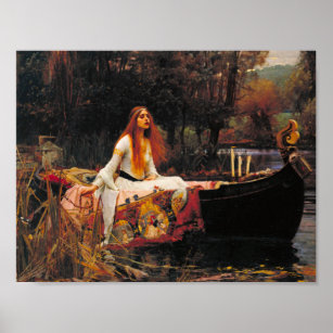John William Waterhouse - Die Dame von Shalott Poster