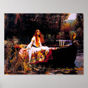 John William Waterhouse: Die Dame von Shalott Poster