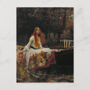 John William Waterhouse - Die Dame von Shalott Postkarte