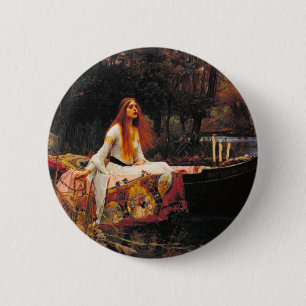 John William Waterhouse - die Lady von Shalott Button