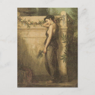 John William Waterhouse Gone aber nicht vergessen Postkarte