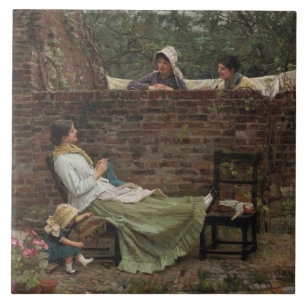 John William Waterhouse - Gute Nachbarn Fliese
