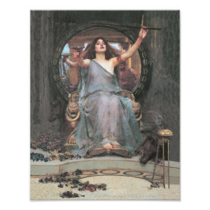 John William Waterhouse "Kreis, der anbietet die Fotodruck