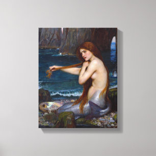 John William Waterhouse Meerjungfrau Kunst Leinwan Leinwanddruck