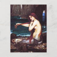John William Waterhouse Mermaid Carte postale