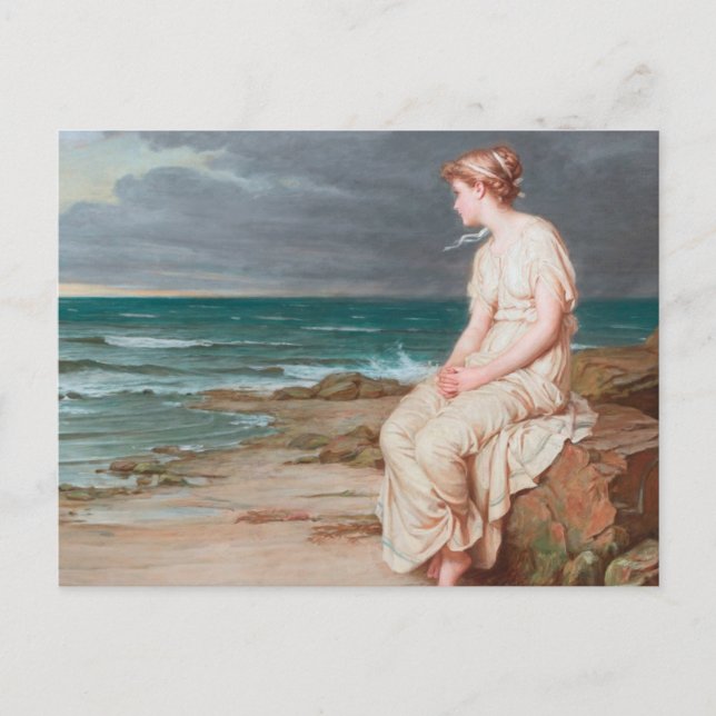 John William Waterhouse Miranda Postkarte (Vorderseite)