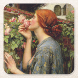 John William Waterhouse Rechteckiger Pappuntersetzer