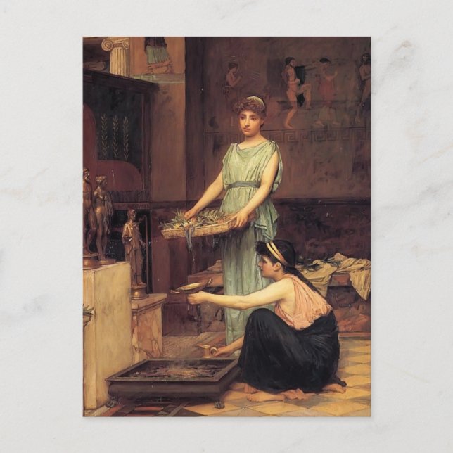 John William Waterhouse - The Household Gods Postkarte (Vorderseite)