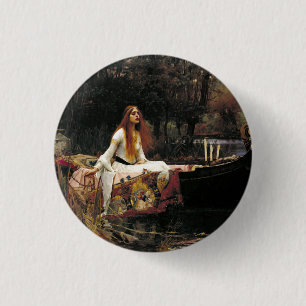John William Waterhouse The Lady of Shalott Button