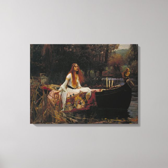 John William Waterhouse - The Lady of Shalott Leinwanddruck (Vorderseite)