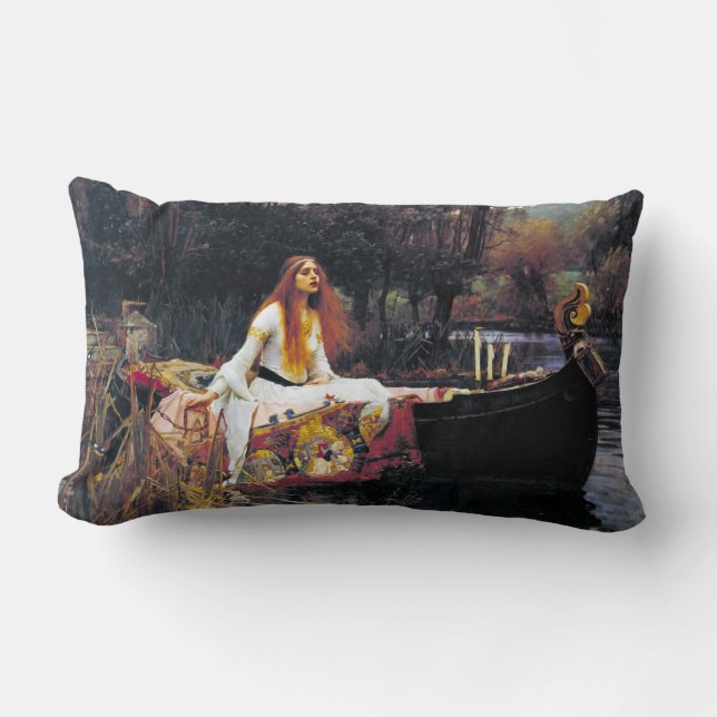 John William Waterhouse The Lady of Shalott Lendenkissen (Vorderseite)
