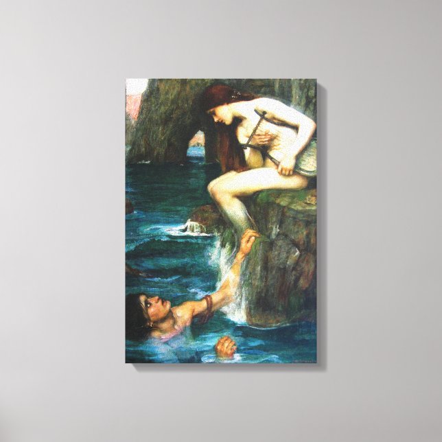 John William Waterhouse The Siren Leinwanddruck (Vorderseite)