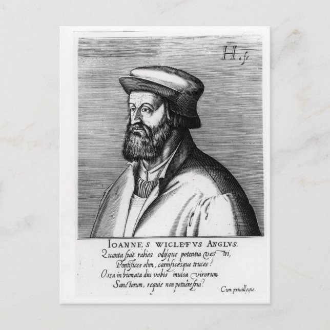 John Wycliffe Postkarte (Vorderseite)
