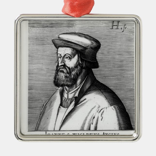 John Wycliffe Silbernes Ornament (Vorne)