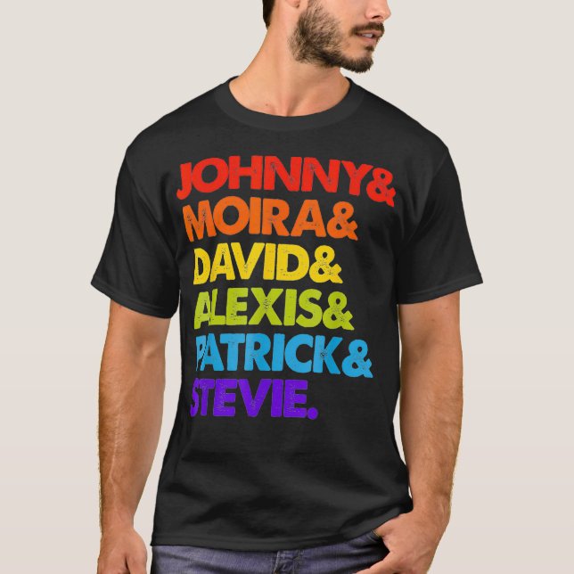Johnny and Moira and David and Alexis  T-Shirt (Vorderseite)