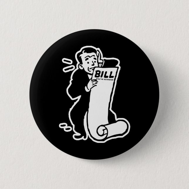 Johnny-Auto großer Bill Button (Vorderseite)