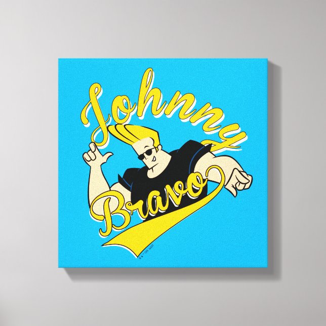 Johnny Bravo Athletic Graphic Leinwanddruck (Vorderseite)
