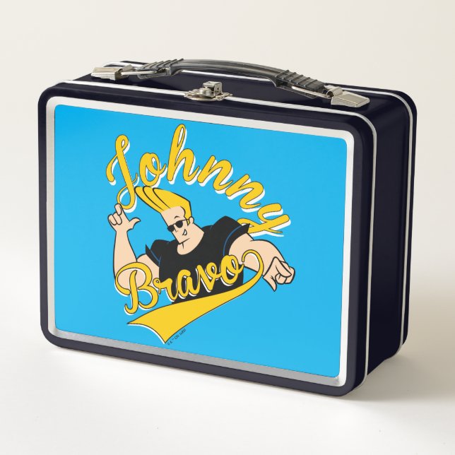 Johnny Bravo Athletic Graphic Metall Brotdose (Vorderseite)