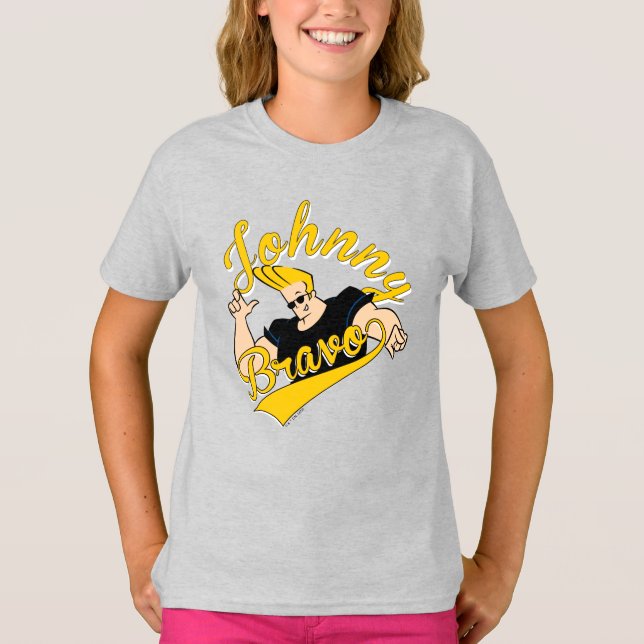 Johnny Bravo Athletic Graphic T-Shirt (Vorderseite)