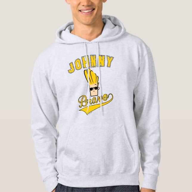 Johnny Bravo Collegiate Graphic Hoodie (Vorderseite)