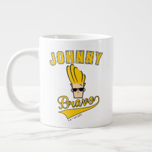 Johnny Bravo Collegiate Graphic Jumbo-Tasse