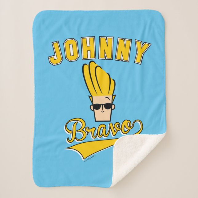 Johnny Bravo Collegiate Graphic Sherpadecke (Vorderseite)