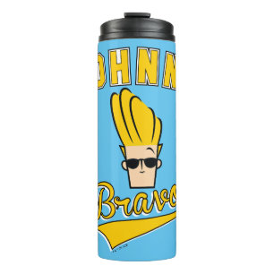 Johnny Bravo Collegiate Graphic Thermosbecher