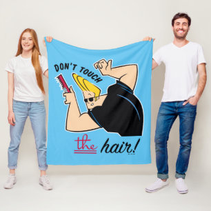 Johnny Bravo Comb - Touch nicht die Haare! Fleecedecke