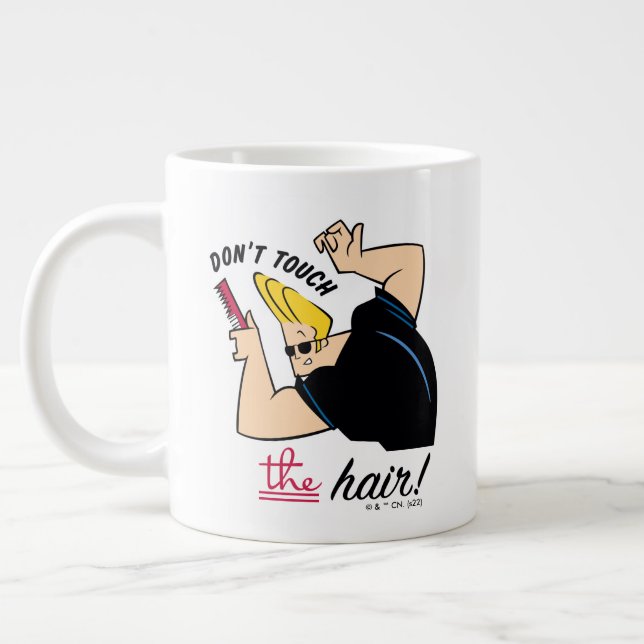 Johnny Bravo Comb - Touch nicht die Haare! Jumbo-Tasse (Links)