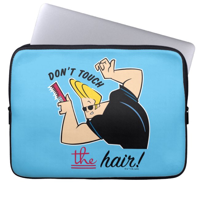 Johnny Bravo Comb - Touch nicht die Haare! Laptopschutzhülle (Vorderseite)