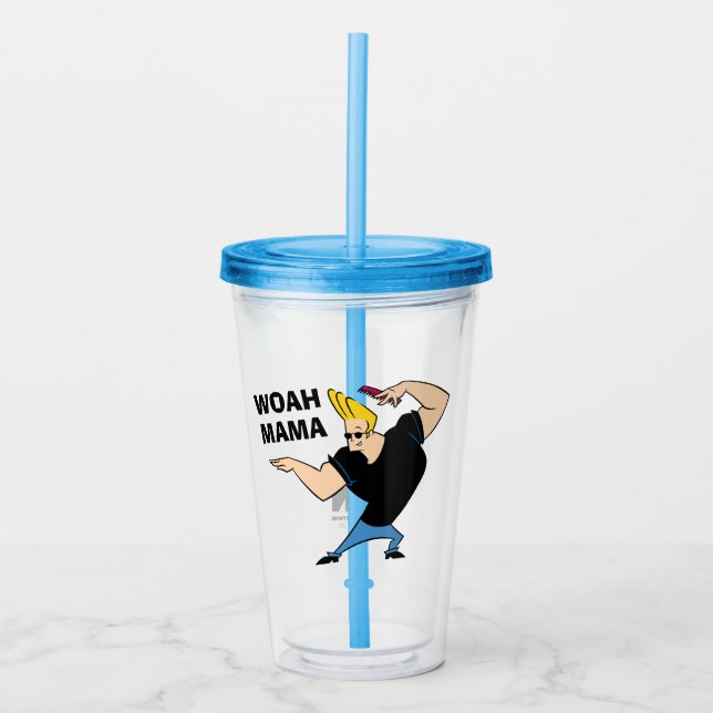 Johnny Bravo Combing Hair Acryltrinkbecher (Vorderseite)
